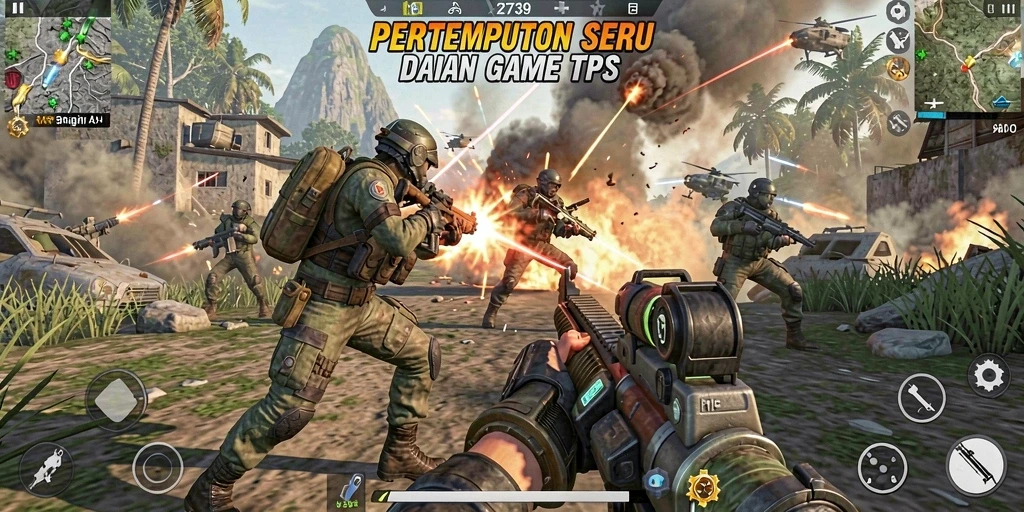 Tampilan mendebarkan gameplay TPS dari 2739.