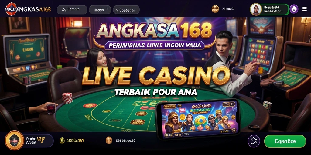 Gameplay Live Casino yang mendebarkan di ANGKASA168.