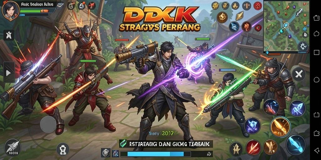 Gameplay mendebarkan DKK dengan strategi intens.