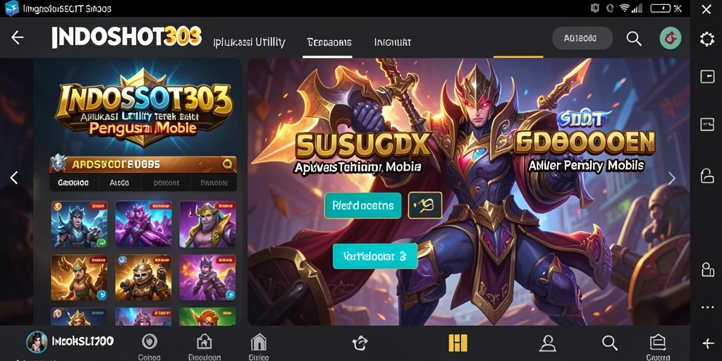 Tampilan aplikasi INDOSLOT303 yang efisien dan user-friendly.