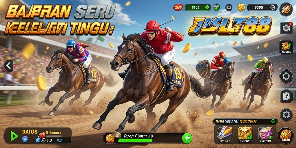Tampilan gameplay racing seru di JPSLOT88