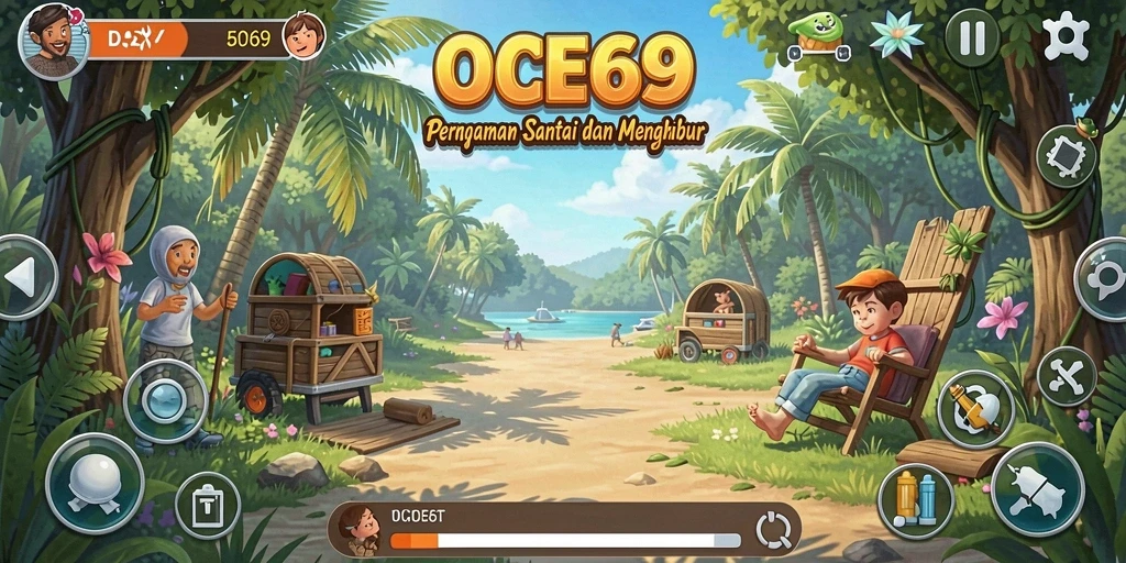 Tampilan permainan OCE69 yang penuh warna dan menarik.