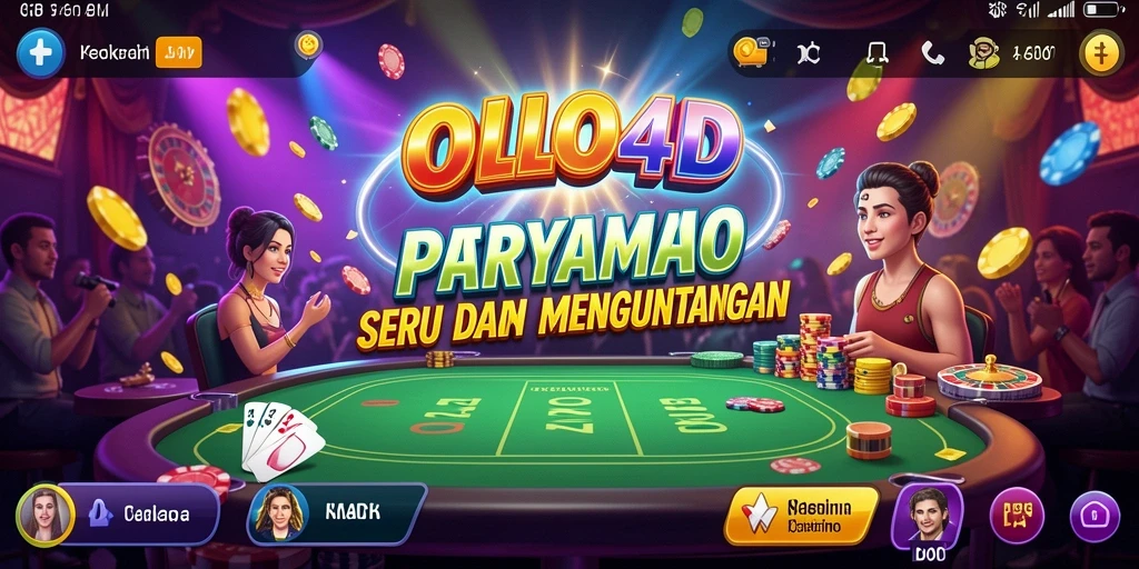 Tampilan gameplay menarik dari OLLO4D yang menampilkan suasana kasino.