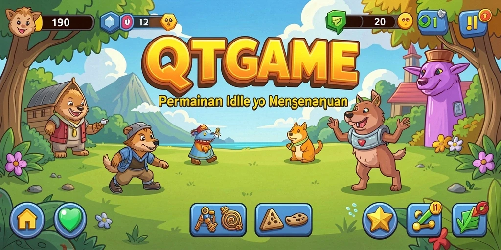 Tampilan gameplay QTGAME yang menarik dan mengasyikkan.