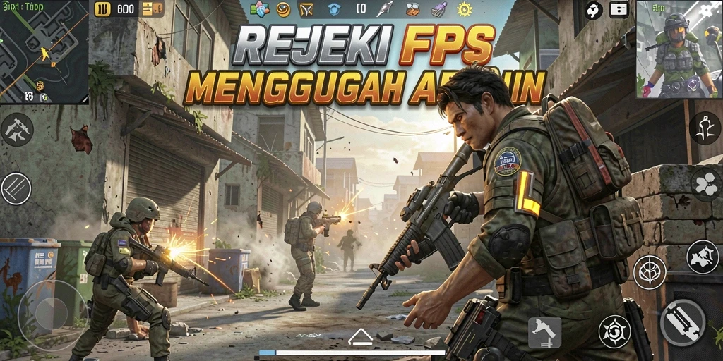 Gameplay seru REJEKIPOP dengan grafis memukau di medan perang.