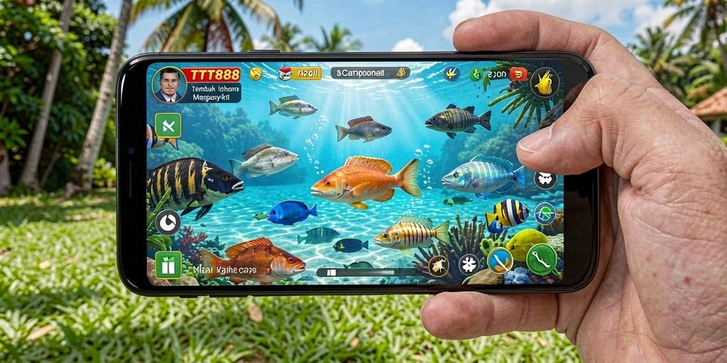 Tampilan gameplay menembak ikan yang seru di TTT888.